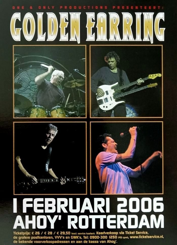 Golden Earring: Ansichtkaart Ahoy 2006., Ophalen of Verzenden, Zo goed als nieuw