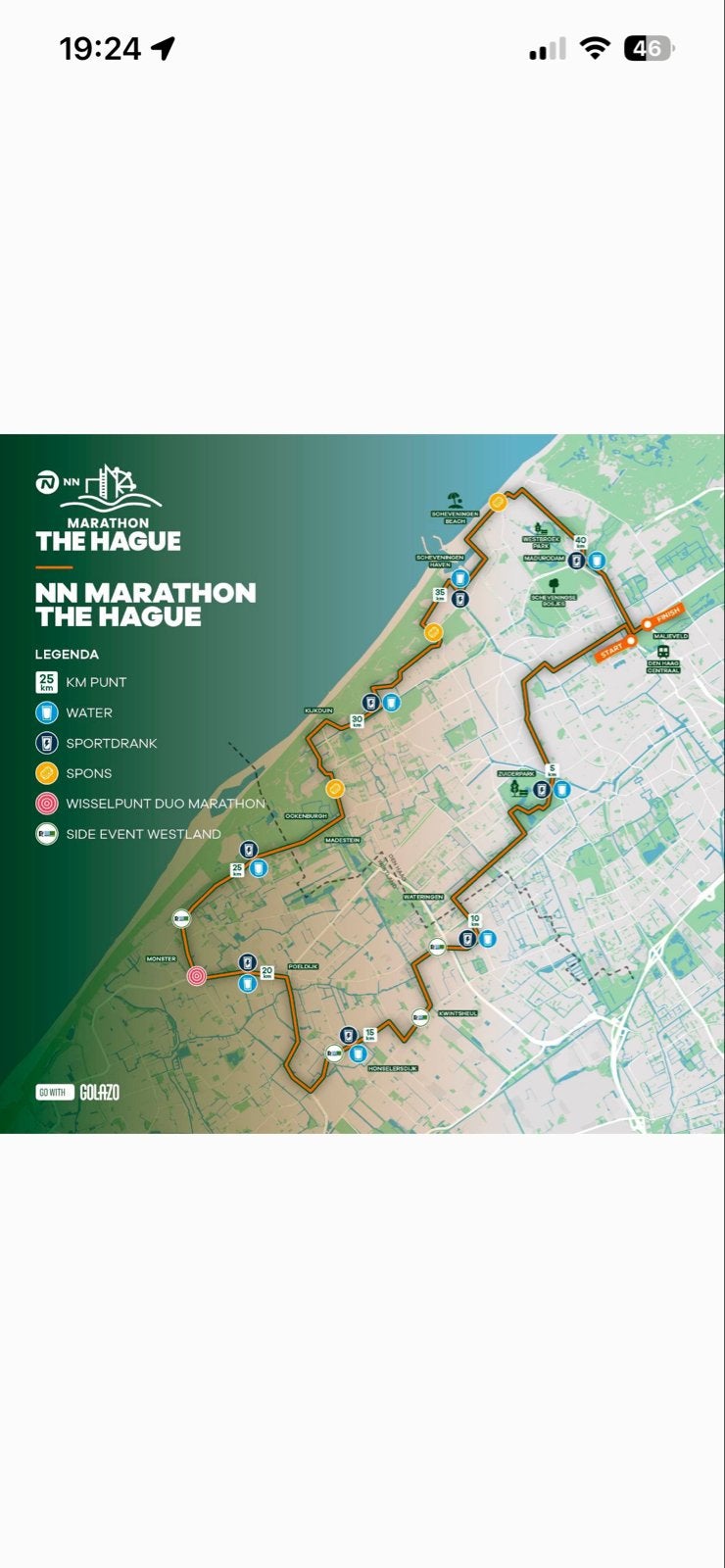Startbewijs marathon Den Haag 2x, Ophalen of Verzenden