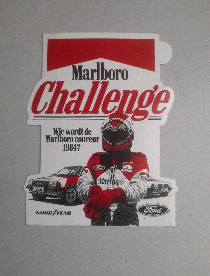 Sticker Marlboro Challenge 1984 Zandvoort, Ophalen of Verzenden, Nieuw, Auto's