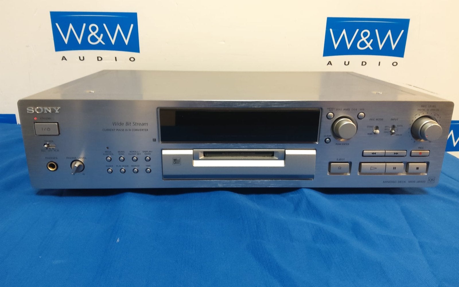 Sony MDS-JB920 QS MiniDisc Recorder met afstandsbediening, ., Ophalen of Verzenden, ., Minidisc-recorder