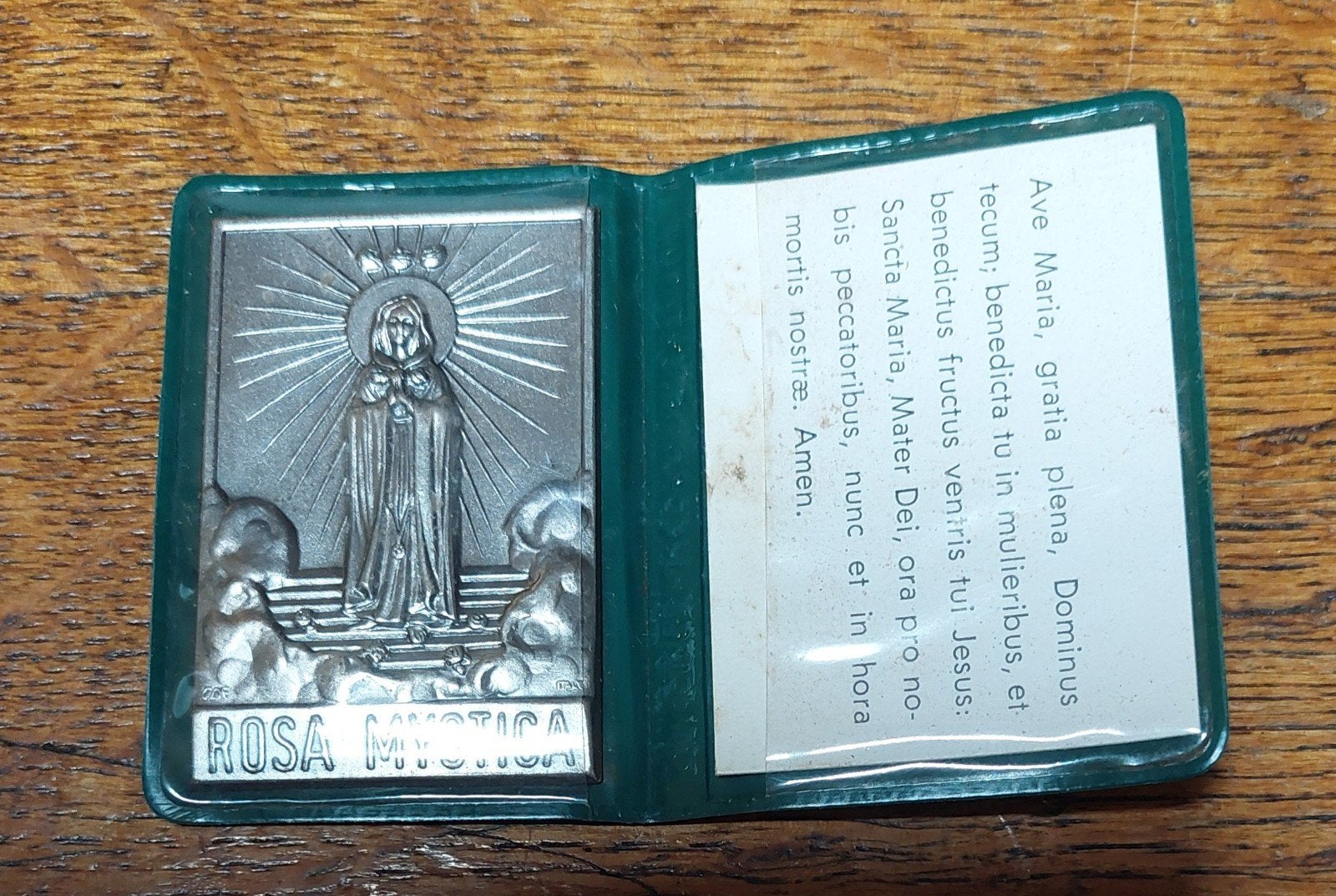 Rosa Mystica H. Maagd Maria, zakaltaartje, Antiek en Kunst, Antiek | Religie, Ophalen of Verzenden