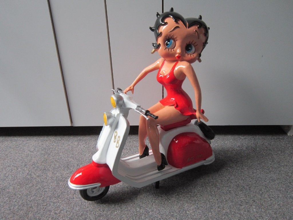 BETTY BOOP BEELD OP SCOOTER, Ophalen, Zo goed als nieuw, Overige typen