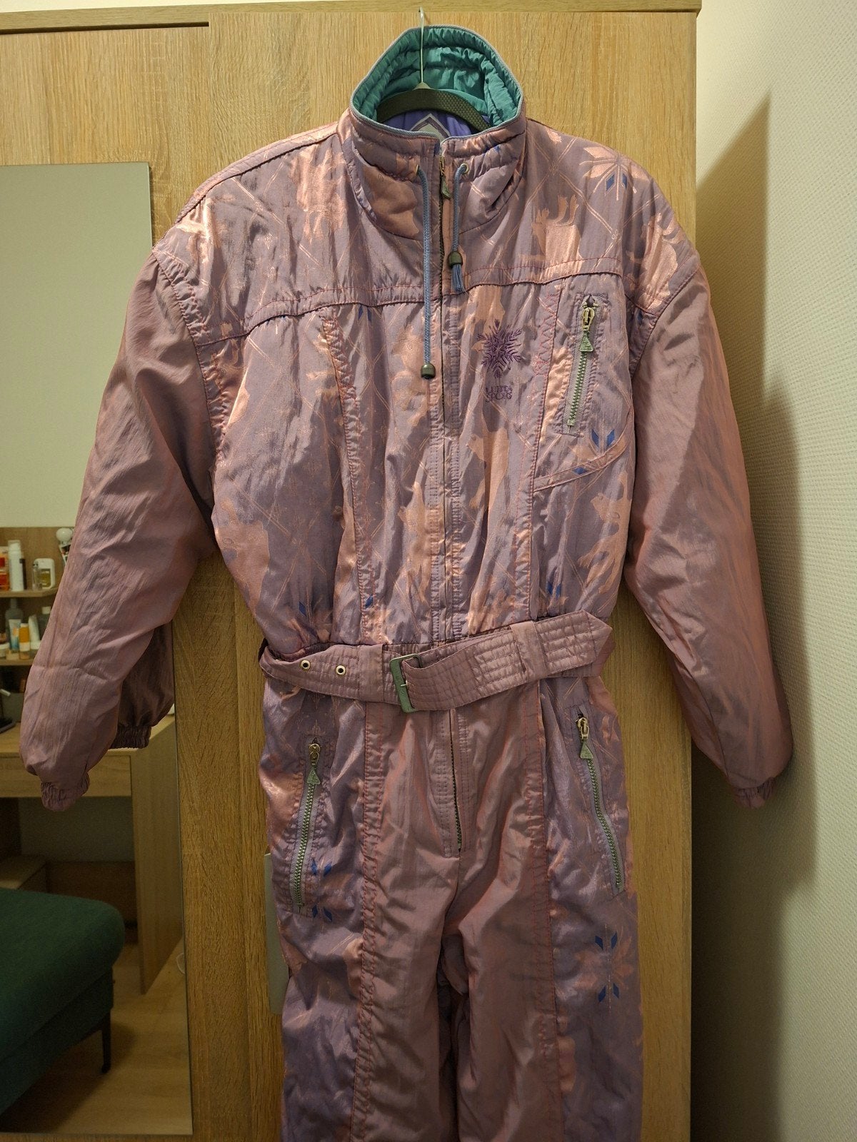 Vintage Luhta skipak maat M - Paars/Roze, Kleding | Dames, Maat 38/40 (M), Luhta, Verzenden, Gedragen