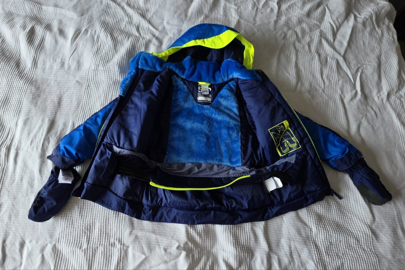 Skipak + Handschoenen, Decathlon, maat 105 - 124, Decathlon, Ophalen of Verzenden, Zo goed als nieuw, Jongen
