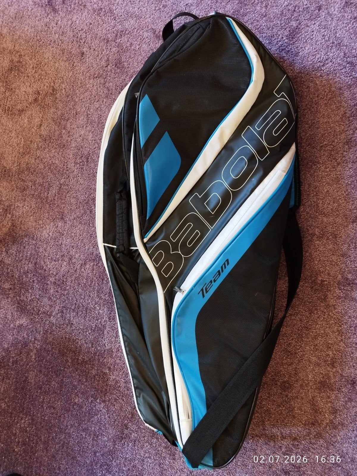 Babolat Team Tennistas - Zwart/Blauw - Twee Vakken, Ophalen of Verzenden