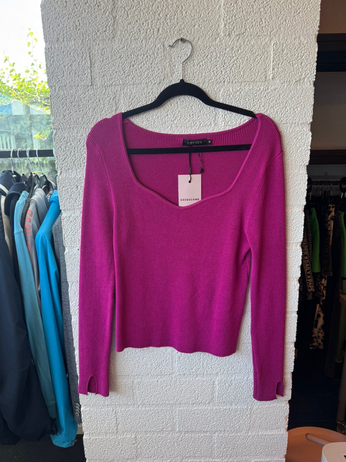 Ydence top longsleeve maat M fuchsia, Kleding | Dames, Maat 38/40 (M), Ophalen of Verzenden, Zo goed als nieuw, Lange mouw
