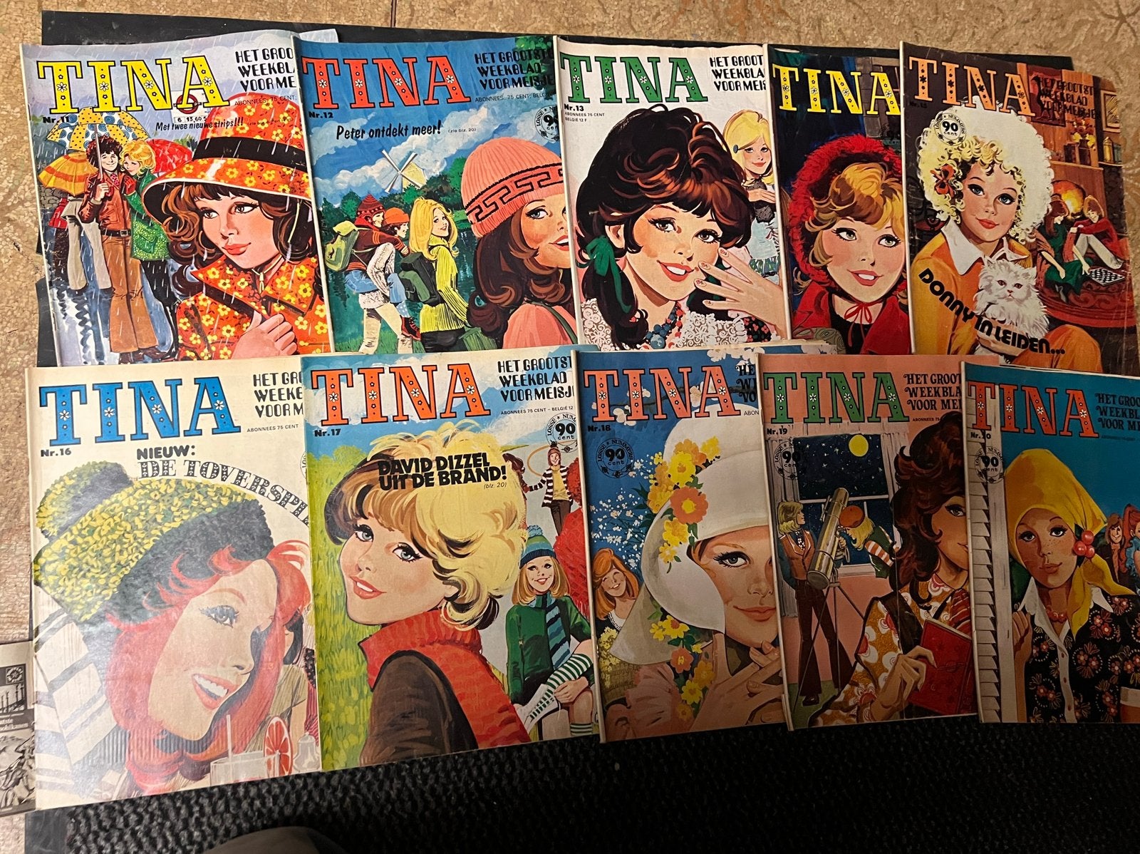 Tina tijdschrift - Complete jaargang 1974, Boeken, Ophalen of Verzenden, Gelezen, Damesbladen