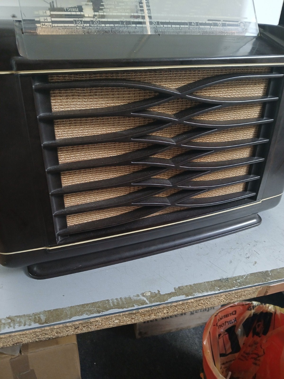 mooie philips radio van bakeliet, Ophalen