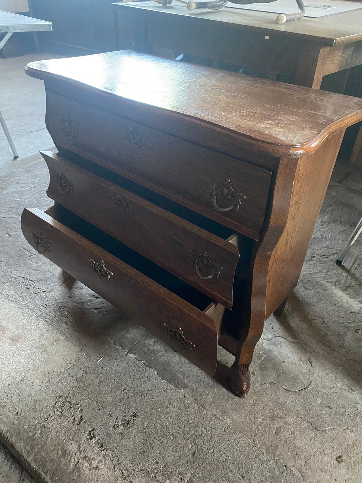 Ladenkast donker eiken, Ophalen, 50 – 75, Gebruikt, 50 tot 100 cm