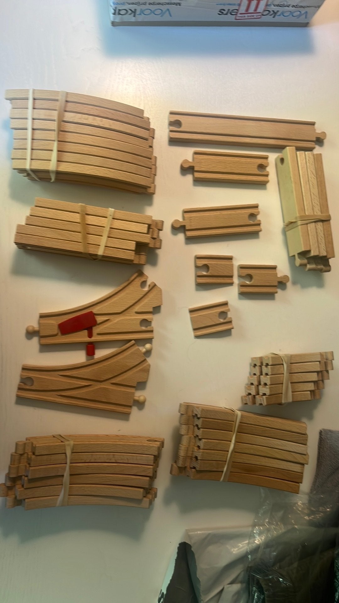 Brio treinset rails 43stuks, Verzenden, Zo goed als nieuw