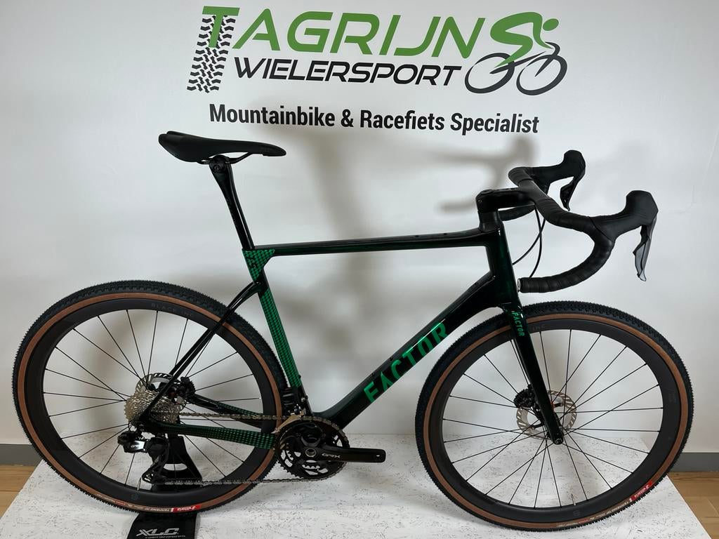 Nieuwe Factor LS gravelbike Black inc Shimnao GRX Di2 2x12, Fietsen en Brommers, Fietsen | Racefietsen, 28 inch, Carbon, Heren