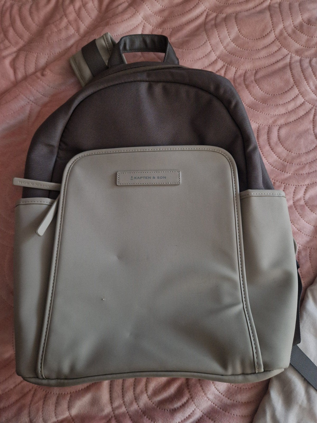 Kapten & Son Rugzak - Grijs/Beige, Overige merken, 25 tot 40 cm, Ophalen of Verzenden, Zo goed als nieuw