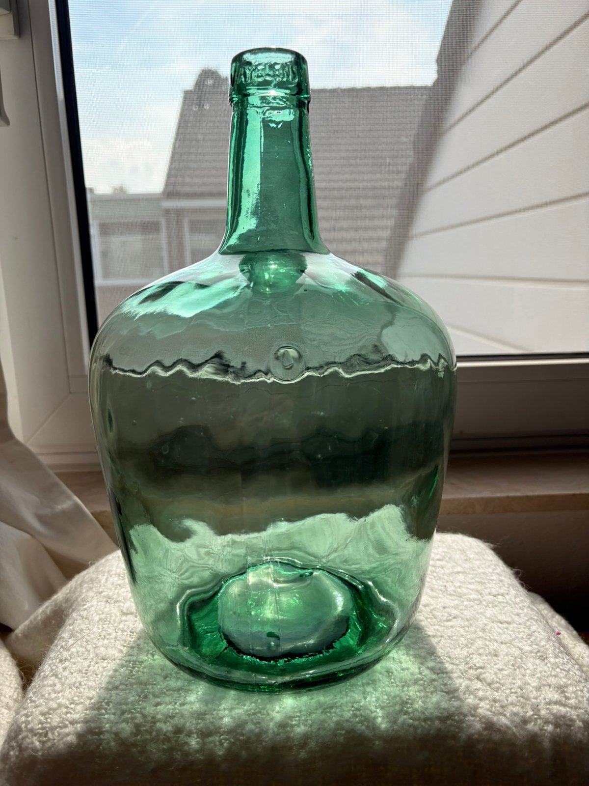 V. AYELENSE dame-jeanne / gistfles – 5 liter, Ophalen, Zo goed als nieuw, Glas