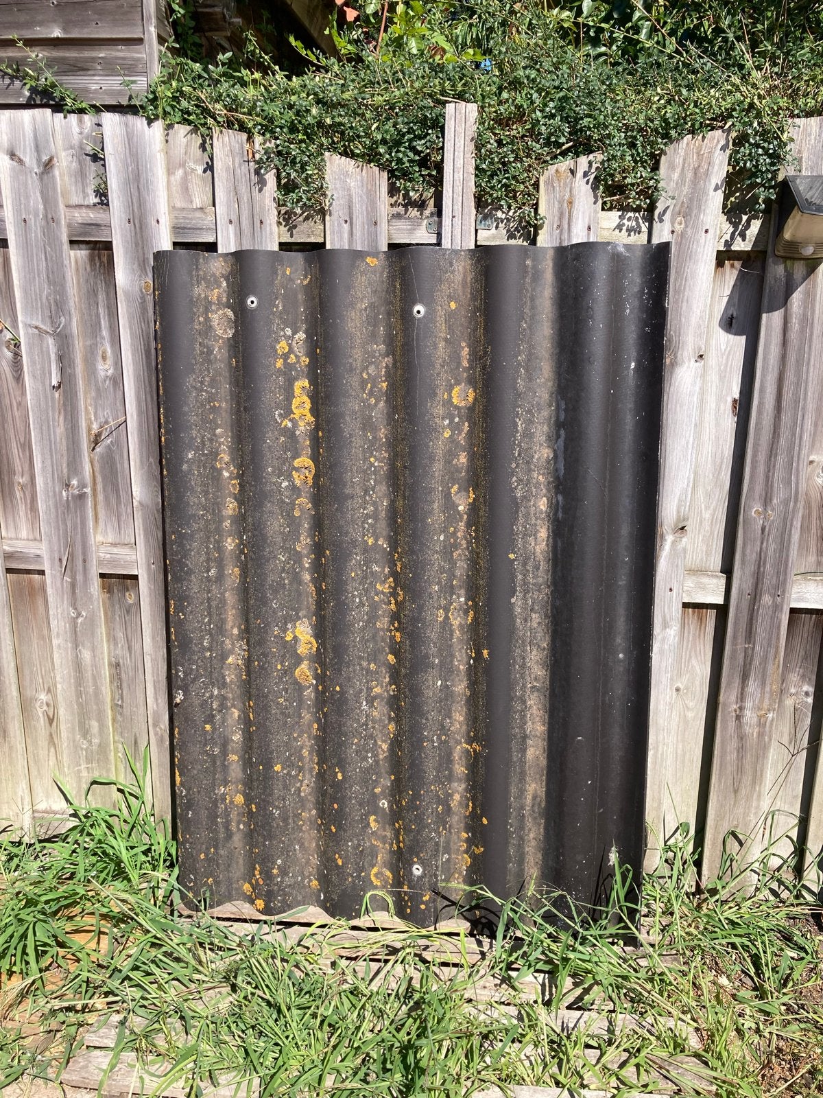 Gebruikte zwarte golfplaat - vezelcementplaat, Ophalen, Overige materialen, Gebruikt, Zwart