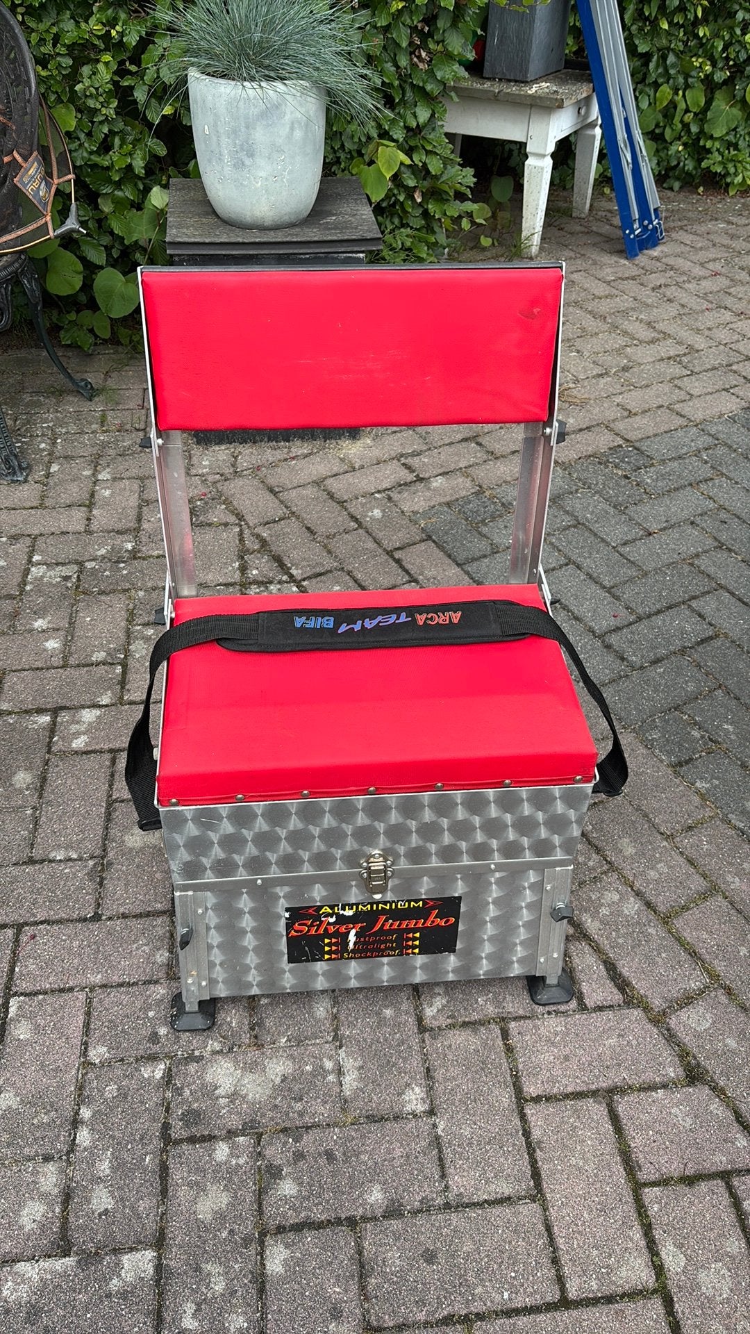 Viskoffer met zitje - Arca Team Bifa, Ophalen of Verzenden, Gebruikt, Koffer of Tas