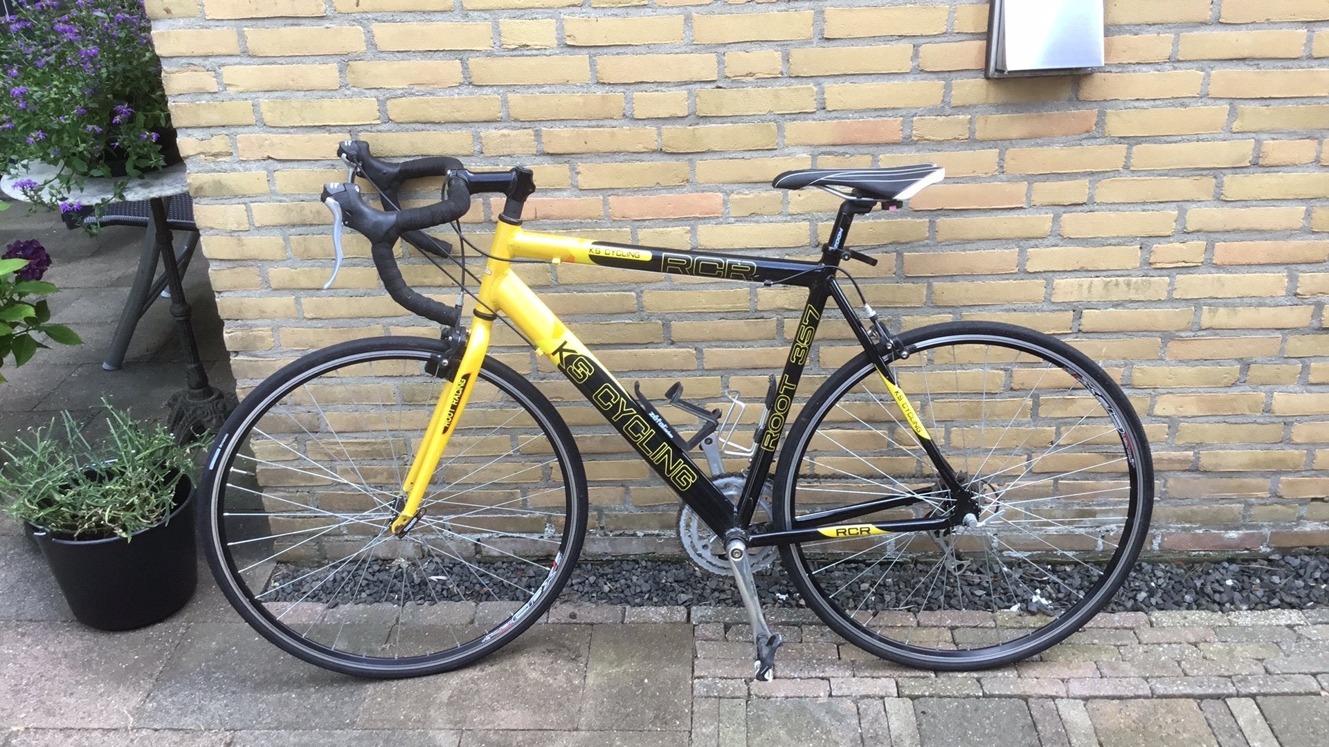 KS Cycling , Root 357, race fiets, geel, Gebruikt, 10 tot 15 versnellingen, 53 tot 57 cm, Ophalen