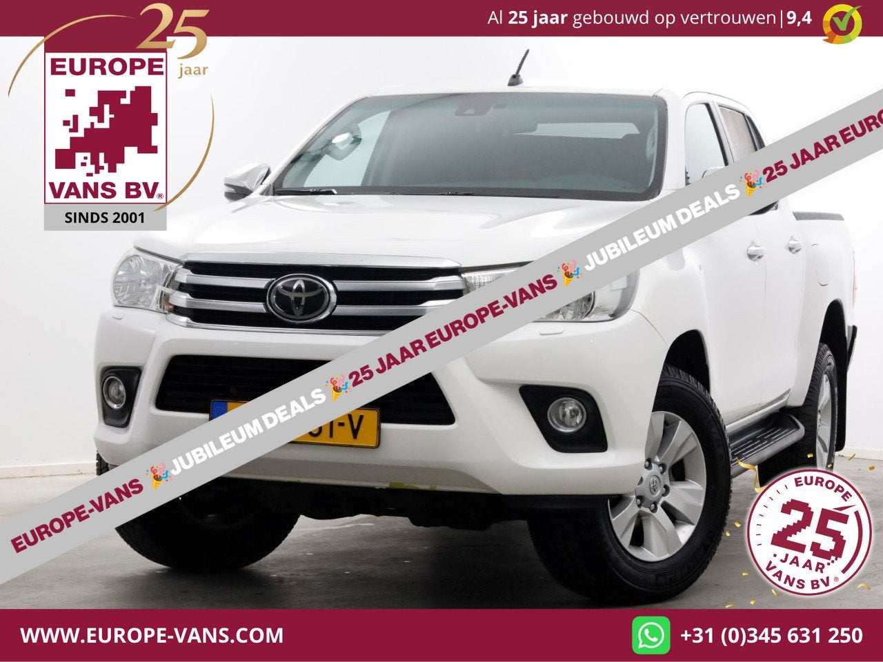 Toyota Hilux 2.4 D-4D-F 150pk E6 4WD 4x4 Double Cab Automaat, Auto's, Automaat, Electronic Stability Program (ESP), Gebruikt, Euro 6