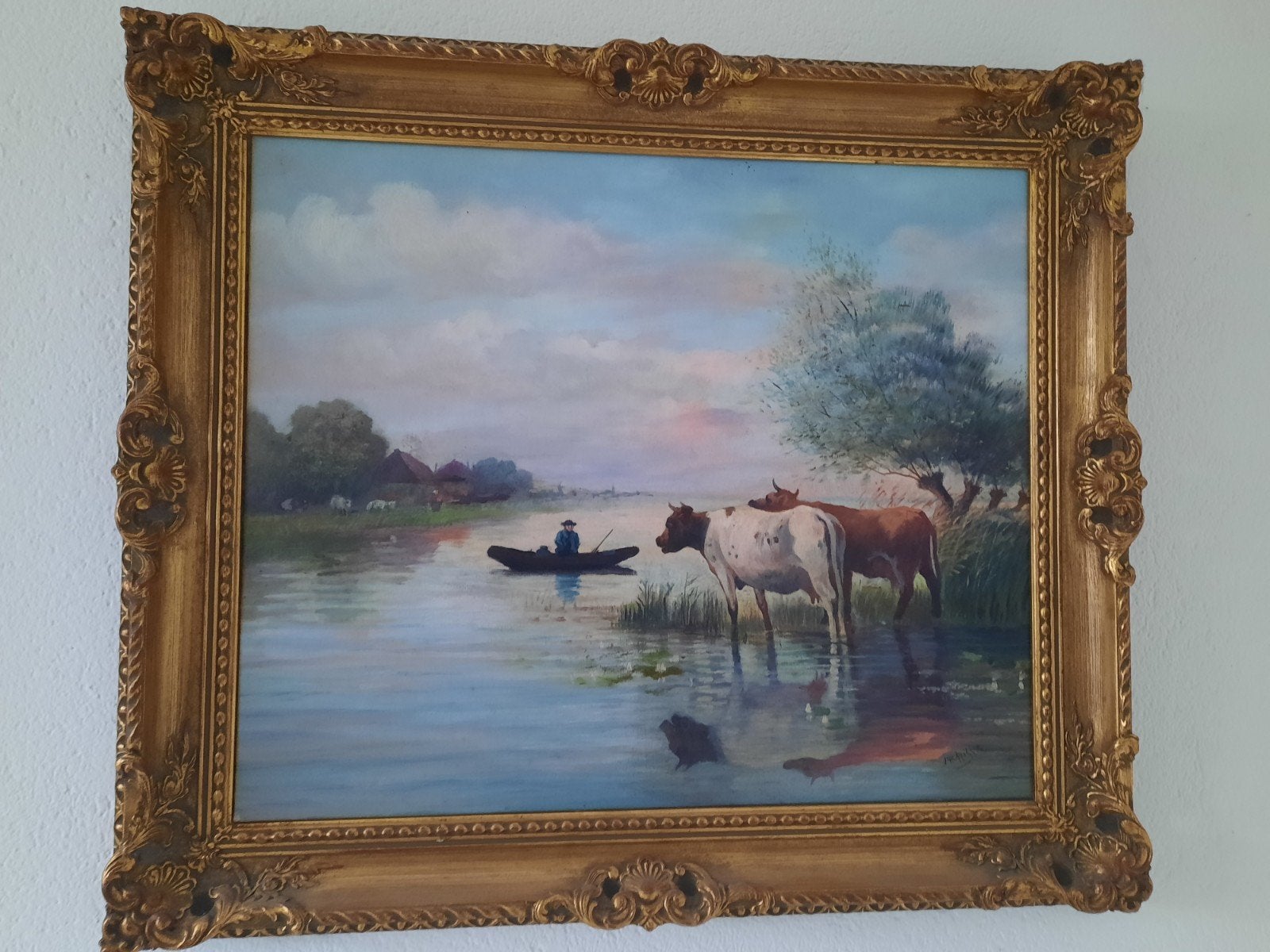 Olieverf schilderij, gesigneerd Jan Knikker, Ophalen