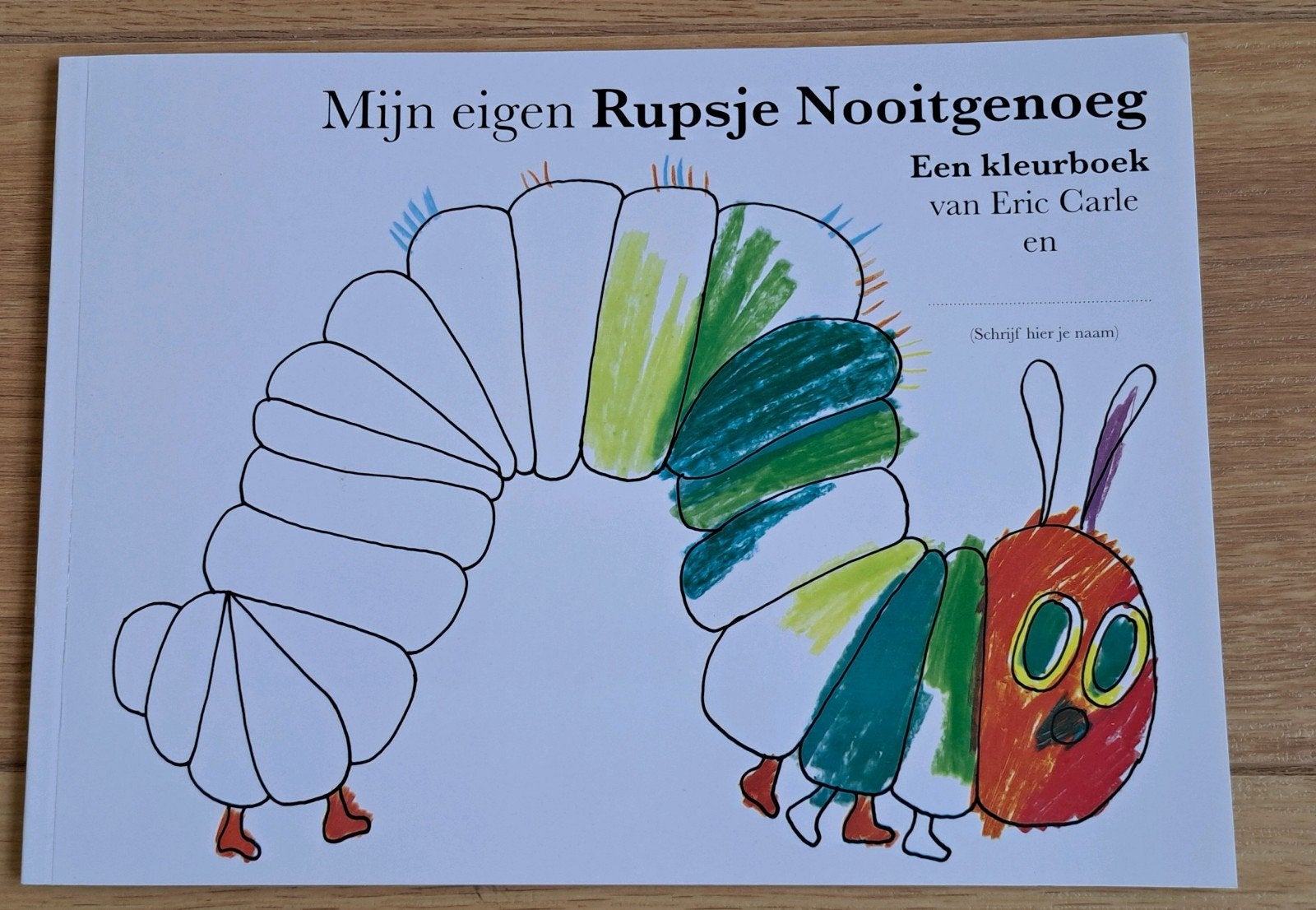 Mijn eigen Rupsje Nooitgenoeg kleurboek, Ophalen, Zo goed als nieuw, Eric Carle, Fictie algemeen