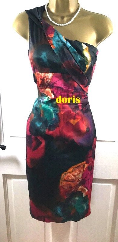 jurk Karen Millen maat 8/36 oksel tot oksel 38 rek 40 cm, Ophalen of Verzenden, Maat 36 (S), Gedragen, Boven de knie