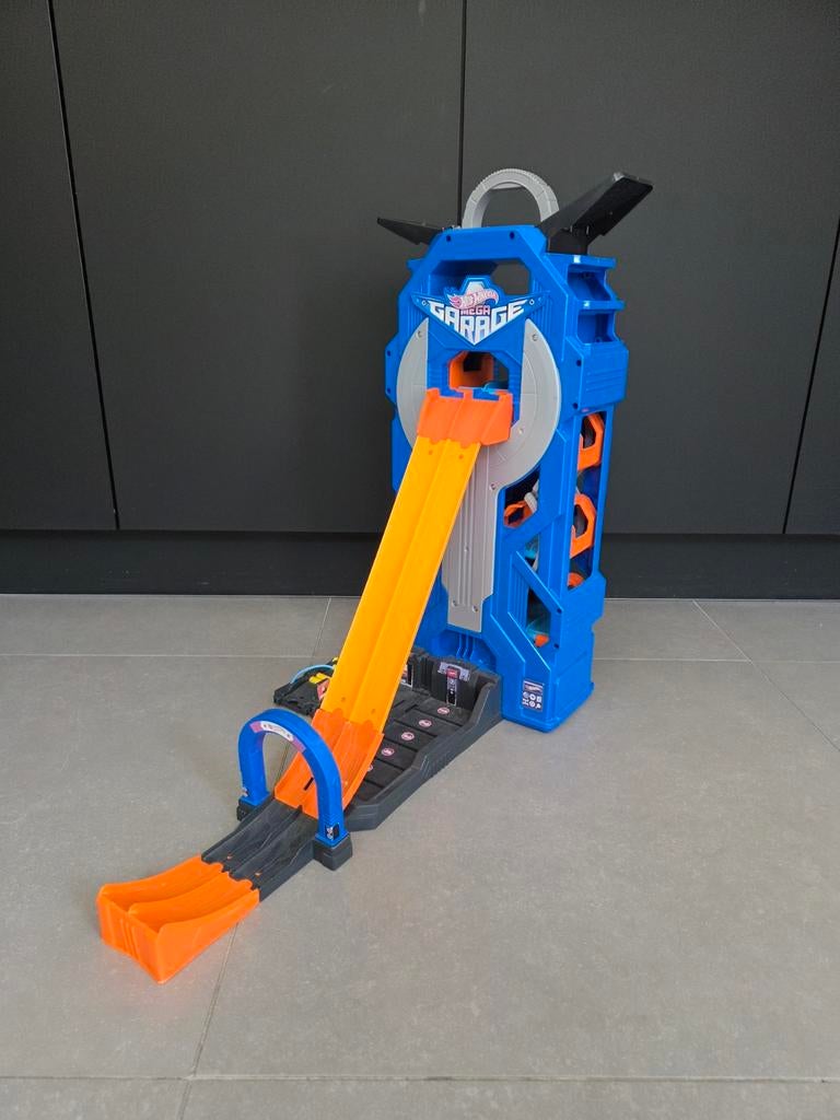 Hot Wheels Super Garage Racebaan, Ophalen, Racebaan, Zelf te bouwen, Zo goed als nieuw