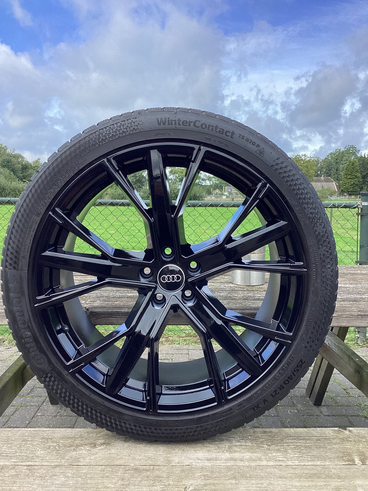 21”Audi Q5 Continental TS870❄️banden 255-40-21 profiel 4x7mm, Gebruikt, 255 mm, Banden en Velgen, Personenwagen
