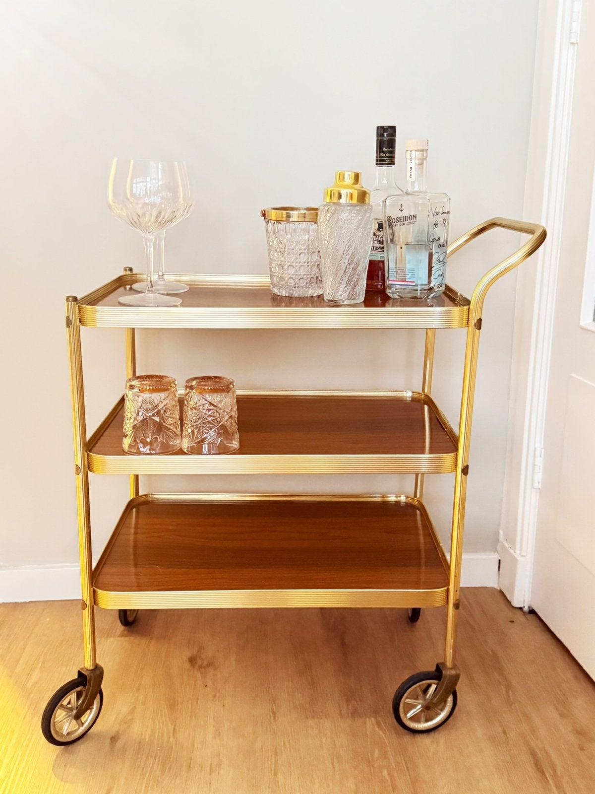 Vintage barcart, Ophalen, Gebruikt