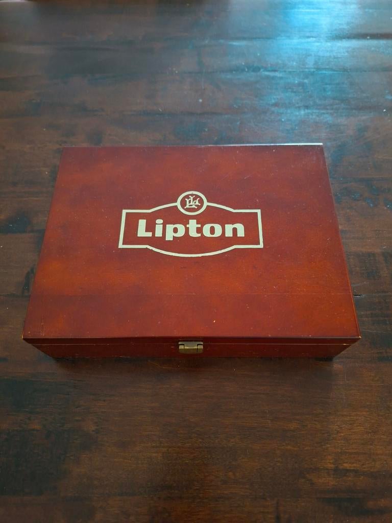 Lipton houten theedoos, Ophalen of Verzenden