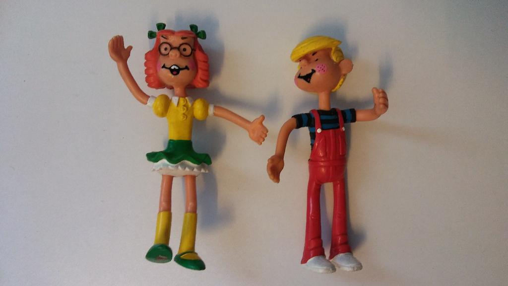 Dennis the Menace de Bengel comics spain pvc figuren set, Verzenden, Zo goed als nieuw