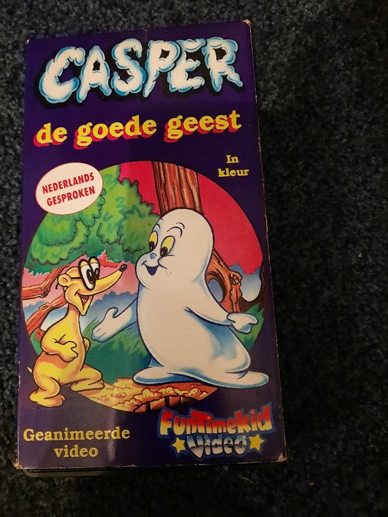 CASPER DE GOEDE GEEST! Leuke Cratoon Classic Op VIDEO!, Cd's en Dvd's, Tekenfilm, Verzenden, Alle leeftijden, Zo goed als nieuw