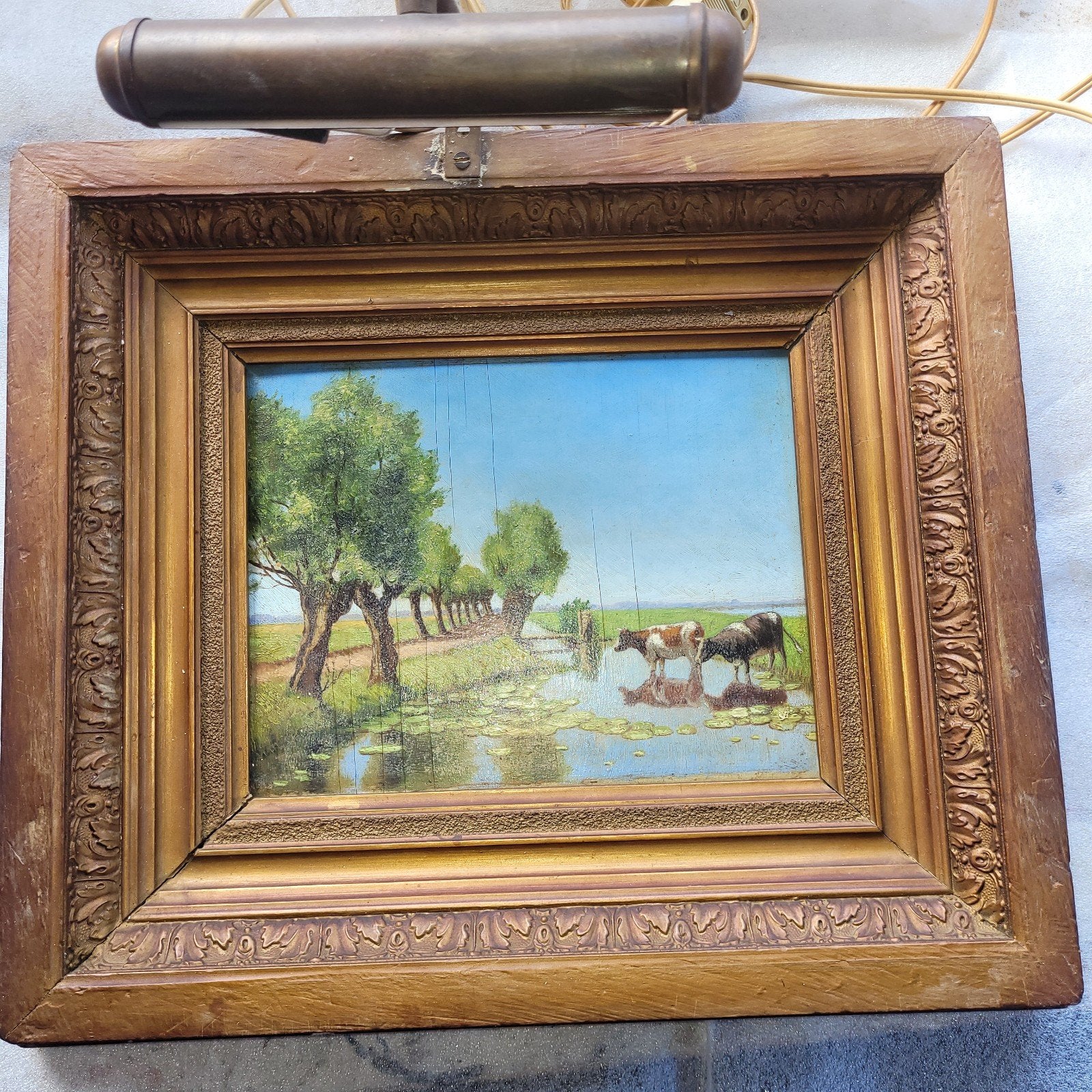 oud schilderij landschap, Ophalen of Verzenden