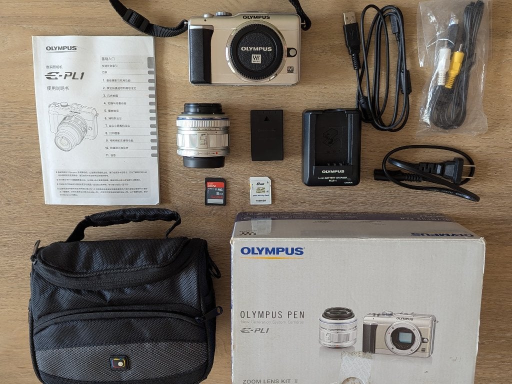 Olympus PEN E-PL1 complete set met 14-42mm lens, Gebruikt, 12 megapixels, Ophalen of Verzenden, Olympus