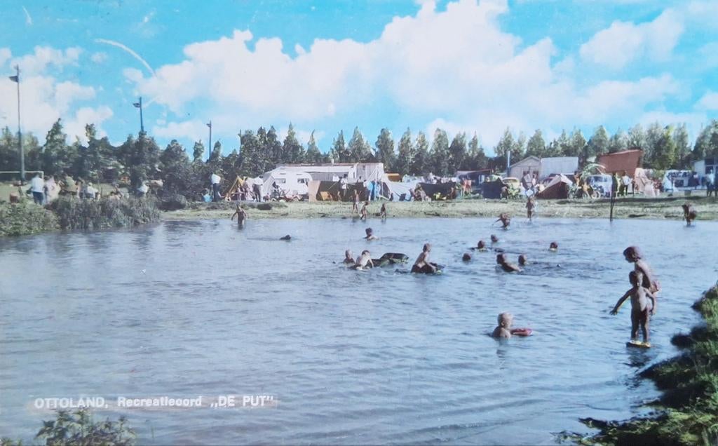 Fotokaart Ottoland - Recreatieoord "De Put" - 1964, Verzamelen, Ansichtkaarten | Nederland, Ophalen of Verzenden, 1960 tot 1980