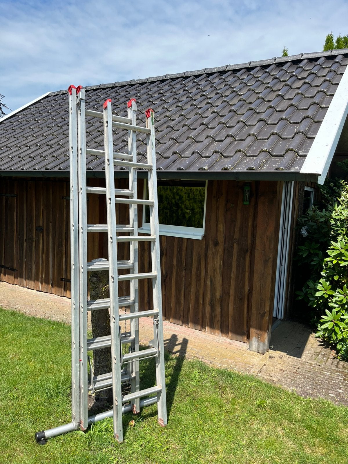 3 delige Altrex ladder, Ophalen, Zo goed als nieuw, 4 meter of meer