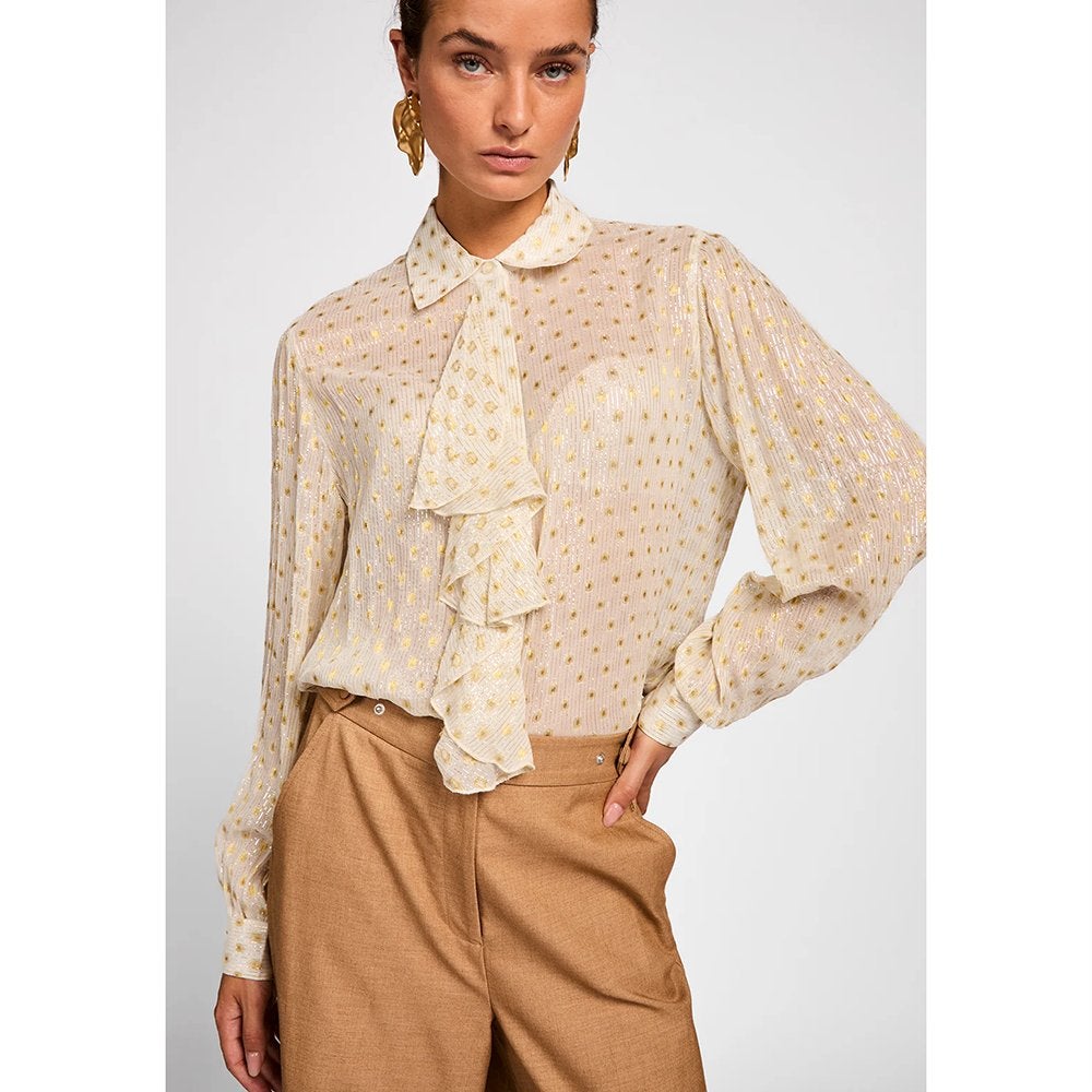 Aaiko polkadot blouse s/36, Aaiko, Overige kleuren, Ophalen of Verzenden, Zo goed als nieuw
