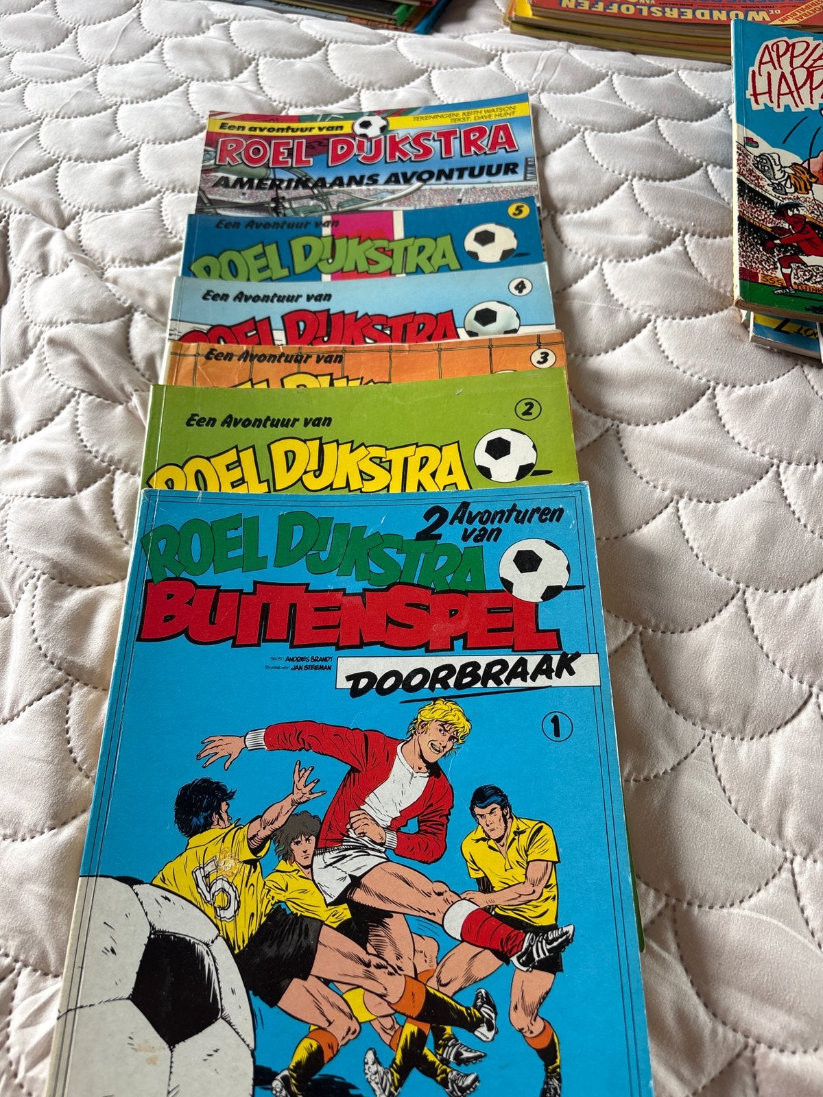 6 delen van Roel Dijkstra - Voetbalstripboeken, Meerdere stripboeken, Ophalen of Verzenden, Gelezen