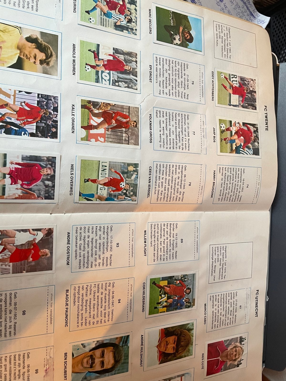 Topvoetbal in Aktie 76/77 - Incompleet album, Ophalen, Gebruikt, Overige binnenlandse clubs, Boek of Tijdschrift