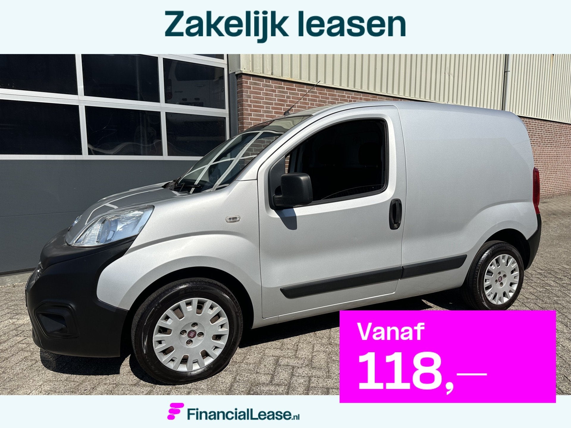 Fiat Fiorino 1.4 Benzine Euro 6 Airco 6950 ex btw, Voorwielaandrijving, Stof, Gebruikt, 400 kg