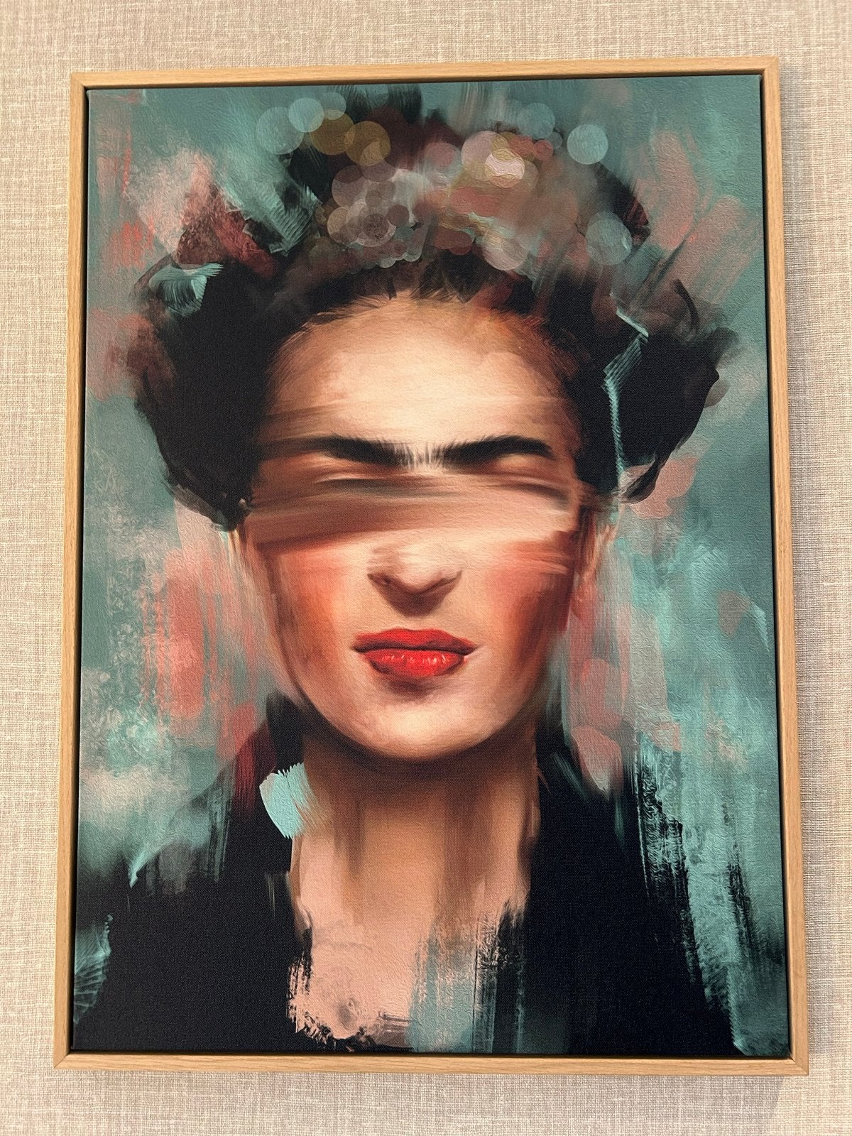 Modern Schilderij Frida Kahlo, Ophalen, Handgeschilderd, Olieverf, Portret