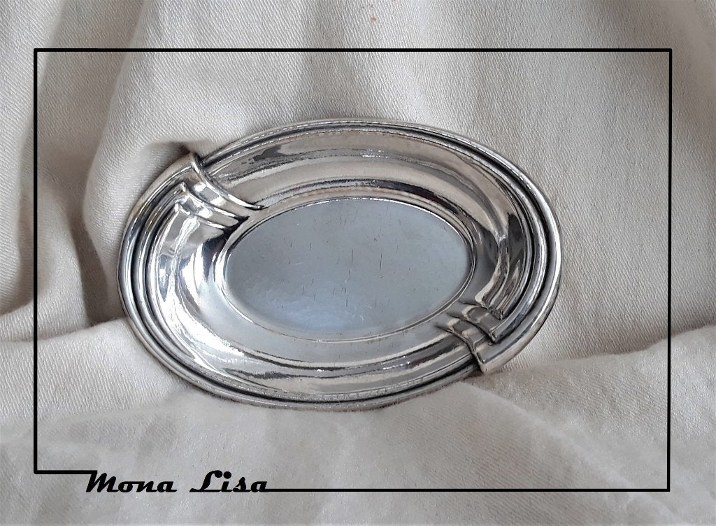 Amandelschaaltje verzilverd – 16,5 cm, Ophalen of Verzenden, Zilver