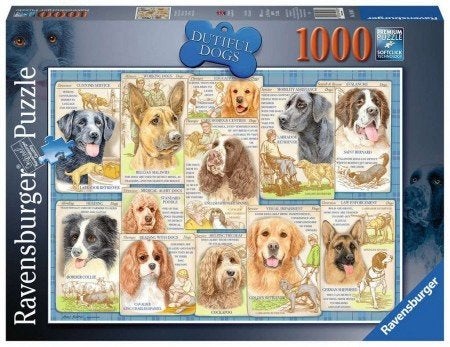 Ravensburger - Trouwe Honden - 1000 stukjes, Ophalen of Verzenden, 500 t/m 1500 stukjes, Nieuw, Legpuzzel