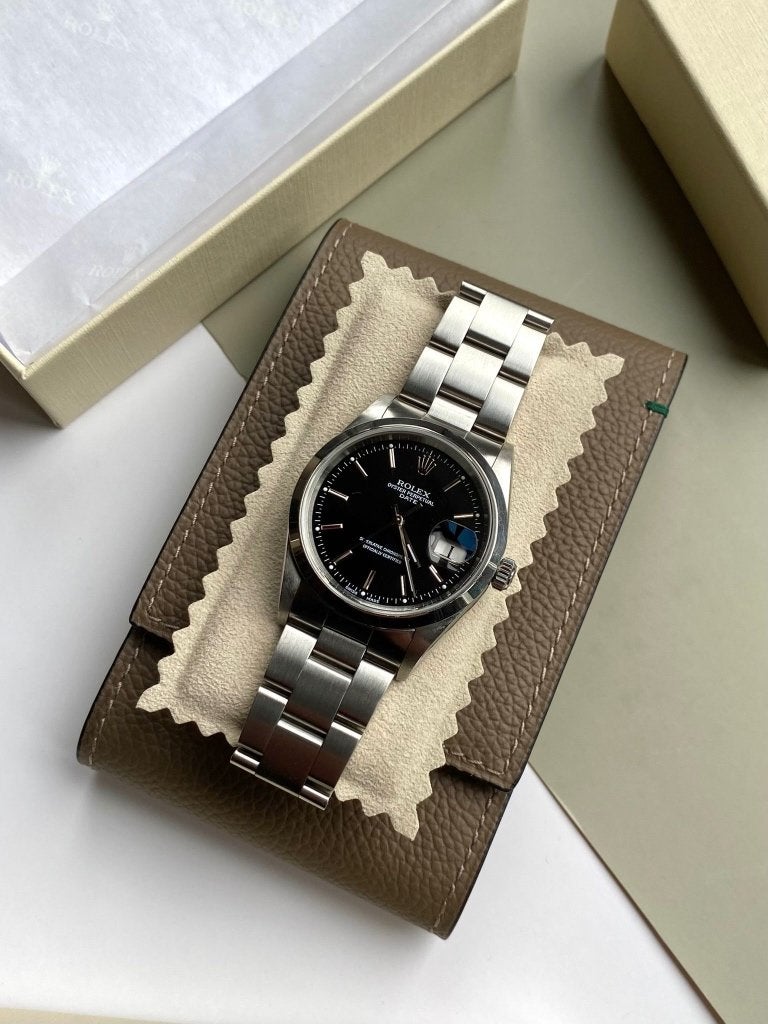 Rolex Date ref.15200 met papieren & garantie, Staal, Polshorloge, Ophalen of Verzenden, Zo goed als nieuw