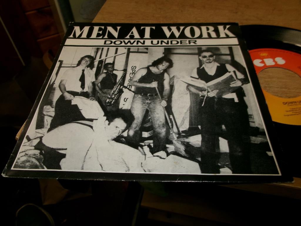 MEN AT WORK / Down under / NL FH / ZG / 1981, Cd's en Dvd's, Vinyl Singles, Ophalen of Verzenden, Gebruikt, Pop