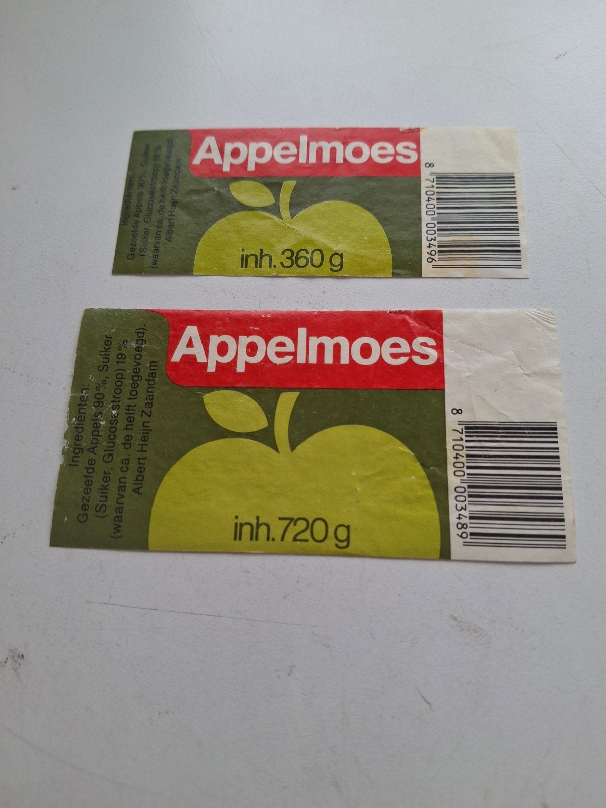 2 x Appelmoes AH, Verzamelen, Ophalen of Verzenden, Zo goed als nieuw, Overige typen