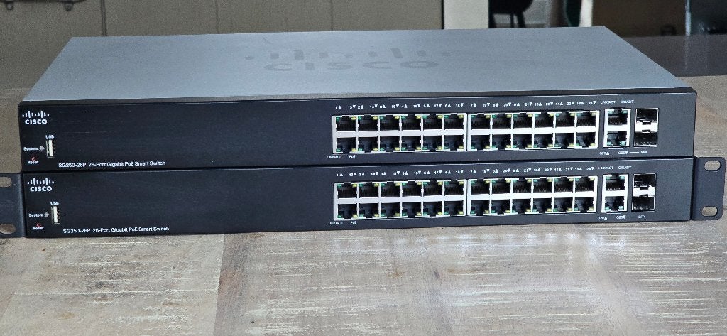 Cisco switch SG250-26P, Ophalen, Gebruikt