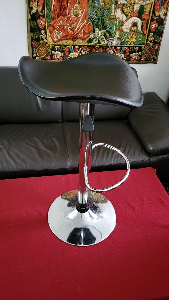 Industriële stijl Design ~ Draaibare barkruk, Huis en Inrichting, Barkrukken, Ophalen, 60 tot 90 cm, Zo goed als nieuw, 1 kruk