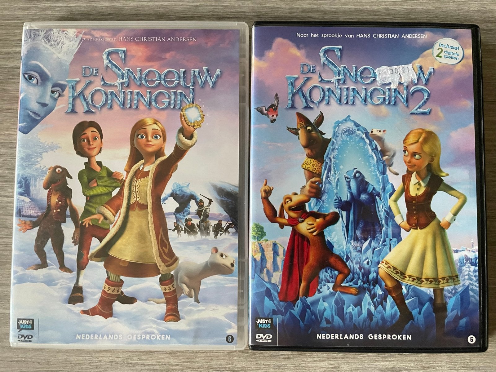 De Sneeuwkoningin 1 & 2 DVD Boxset - Nederlands Gesproken, Gebruikt, Alle leeftijden, Sprookjes, Film