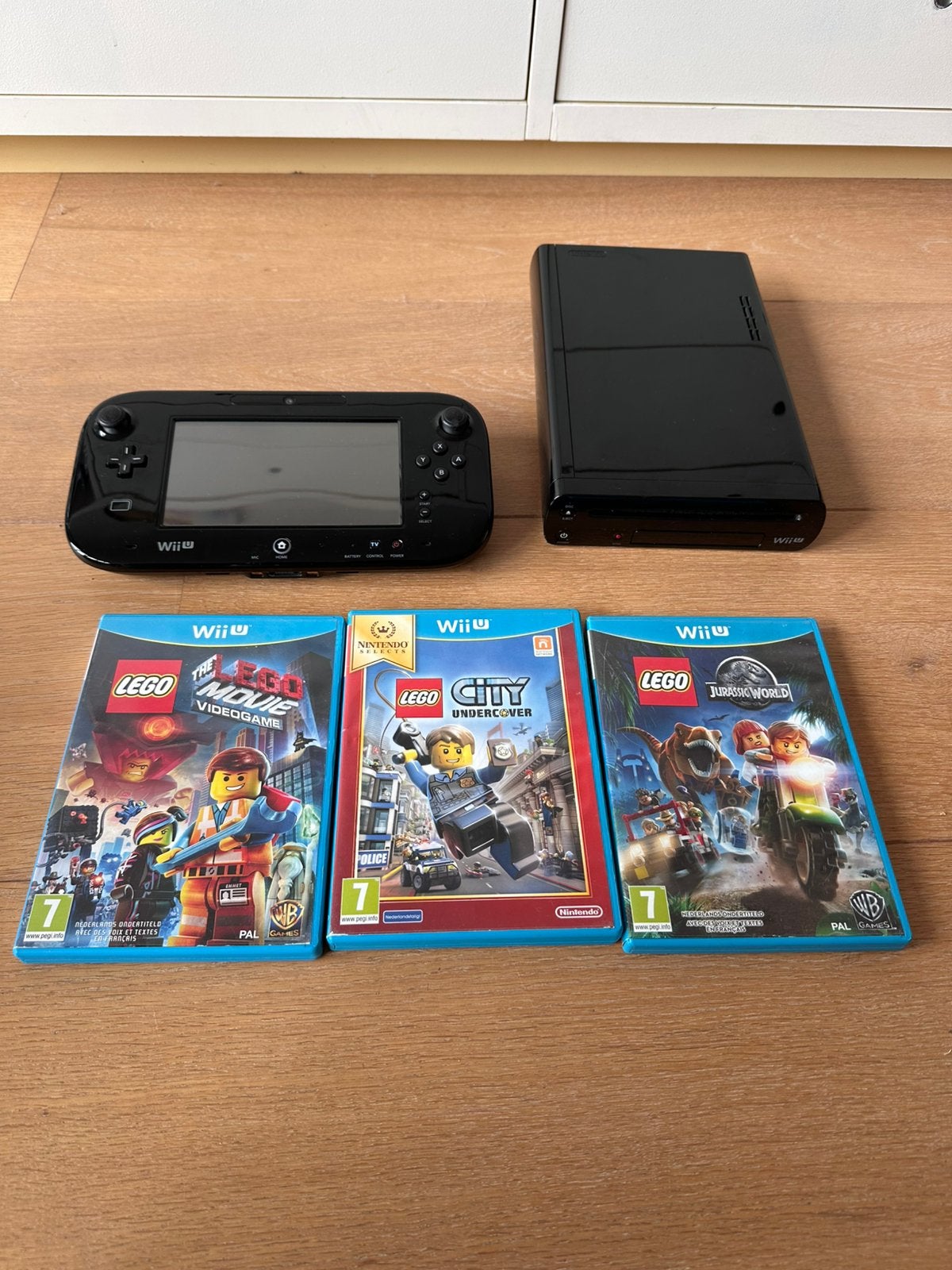 Nintendo Wii U console met gamepad en 3 Lego games, Spelcomputers en Games, Spelcomputers | Nintendo Wii U, Zo goed als nieuw