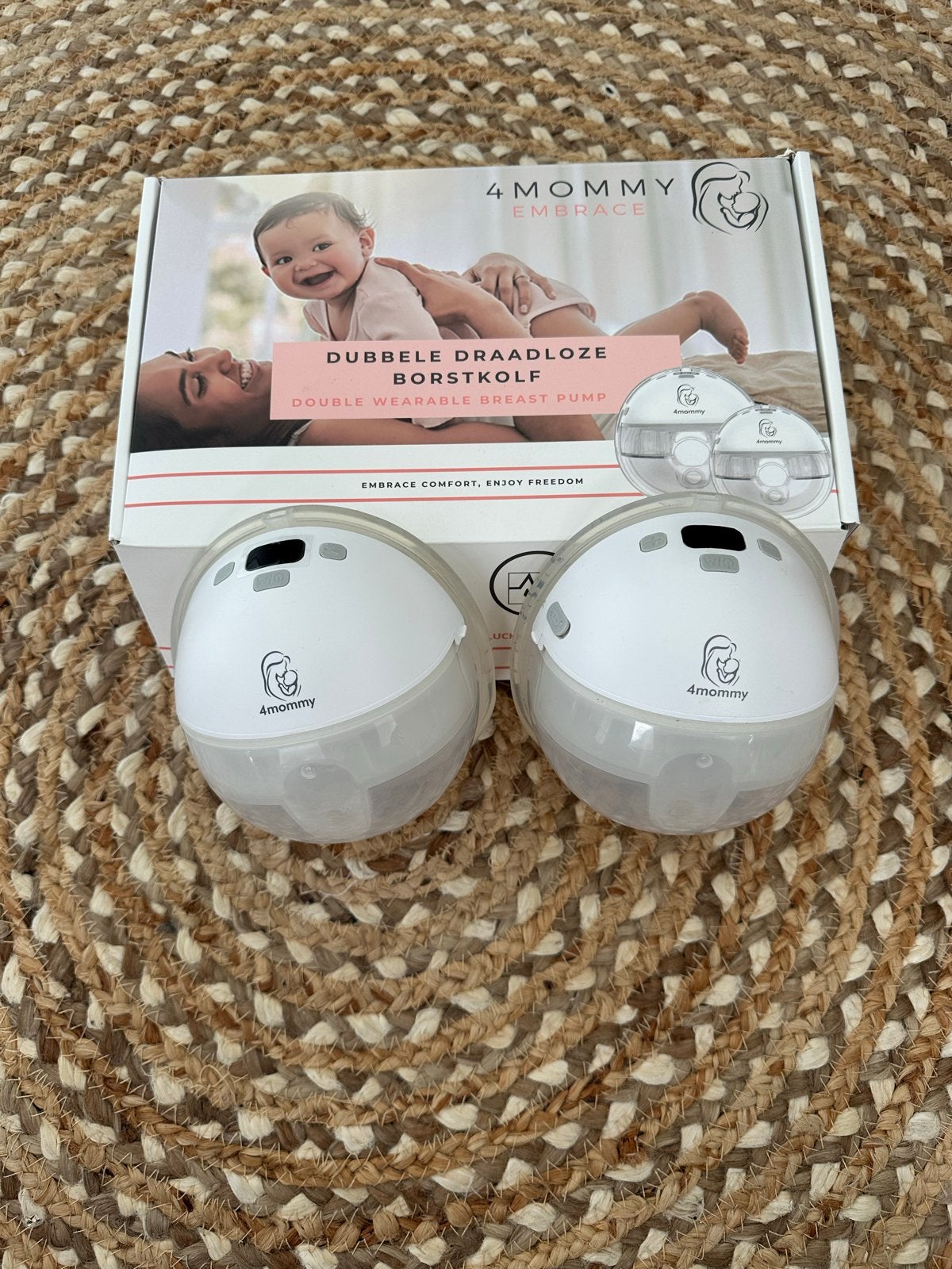 4MOMMY Dubbele Draadloze Borstkolf, Ophalen of Verzenden, Zo goed als nieuw