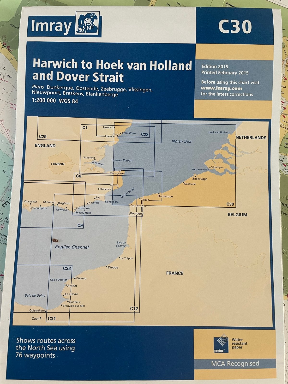 Imray Zeekaart C30 - Harwich naar Hoek van Holland, Verzenden, Europa Overig, Zo goed als nieuw, 2000 tot heden